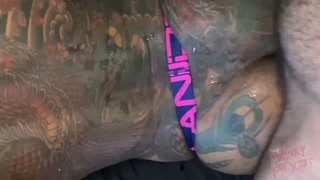 Two European Uncut Cocks Breed Tasty Black Ass