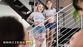 Brazzers: Coco And Kaiia Cuffed &mdash;  Threesome Discovered By Envious Step-Mom