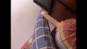 Beautiful Amateur Masked Asian MILF Masturbates Her Smooth Pussy with a Dildo