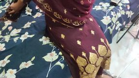 Bengali Girl in Red Three Pics Outdoor Video. Full Bangla Voice