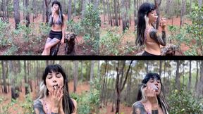I love smoking in this forest