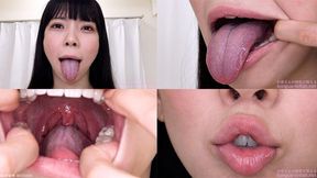 Shizuku Hanai - Erotic Tongue and Mouth Showing