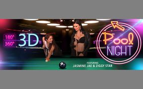 [For Women] Pool Night - MILF and Teen Lesbian Dildo Action