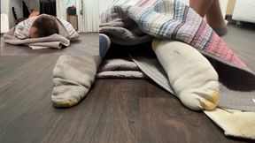 Wrapped UP: Devon Foot Tickling His Smelly Socks, Barefoot, and Smooth Soles (1080p HD)