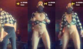 Big Dicked Femboy Fucks Herself Raw