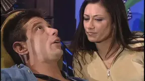 Alaura Eden deepthroats and gags on huge cock in public park