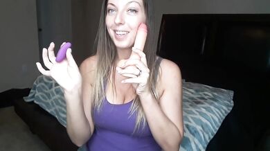 Testing Toys - Vibrating Dildo and Clitoral Sucking Vibrator