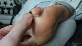 Roommates evens score on pervy foot sniffer