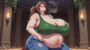 Impregnation Fantasy Fantasies #13B: Lara Croft's Forbidden Temple Inflation Confession (Animated)