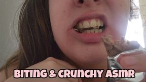 CRUNCHY NOUGAT WITH SPRINKLES - EXTREME CHEWING ASMR EATING