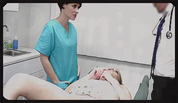 Nurse Jessica & Blonde Harlow\'s Steamy Medical Threesome