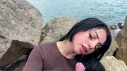 Amateur sex in the beach with Hot Brunette Latina, we were nearly CAUGHT! - Roma Amor