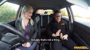 Sexy Blonde Spies On Instructor Jerking Off At Fake Driving School, Instant Squirting Orgasm&#x1F4A6; Guaranteed