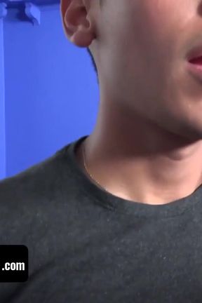 Submissive Latino twink takes his dominative stepbrother&#039;s big dick and makes him cum