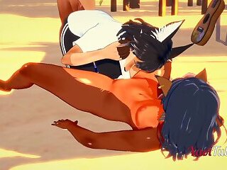 Furry Yiff Yaoi - 2 Dogs Blowjob