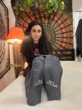 Smelly Socks Latina Humiliation
