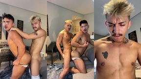 comi o cuzinho do gringo malhadinho e gozei 2 vezes de tao gostoso que estava!