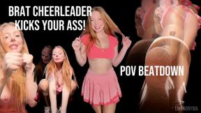 Bratty Cheerleader Kicks Your Ass