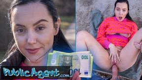 Seduced Spanish Brunette's Outdoor Sex