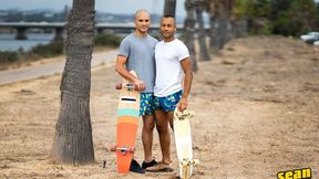 Bald White Frankie Pounds Bald Black Chris Hard - Sean Cody