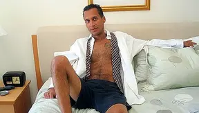 Jessie Riveros Hairy Chest Glows During Steamy Solo Massage – MatureGayFantasy 18+