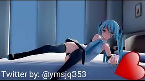 Hatsune Miku mostr&aacute_ndote el peque&ntilde_o sabor que le puede dar al sacar una cosa bella de su ser