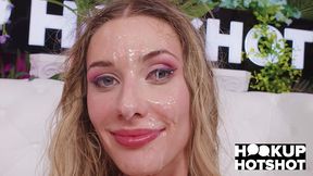 blonde babe emily jade likes to suck bryan gozzling s ass & big cock!