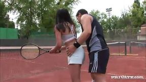 asia devil and dominica dolce have threesome with coach