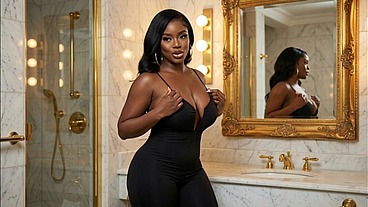 BEAUTIFUL CURVY BLACK BARBER WOMAN FUCKS ONE OF HER PARTNERS WITHOUT MERCY - INTERRACIAL SEX - PORN IN SPANISH - AUDIO IN SPANISH - AI PORN