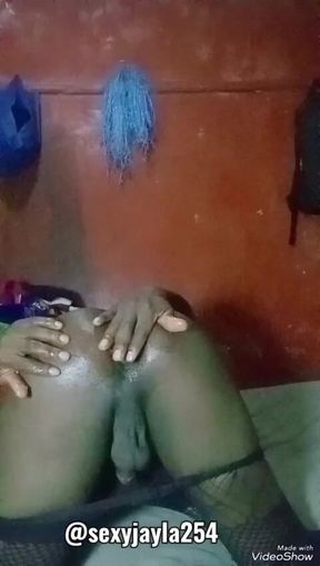 Horny Crossdresser Egg Masturbation