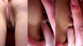 russian joi close-up anal masturbation: cum in my tight anus and i ll squeeze it hard. anal fingering, white pantyhose