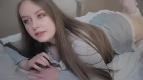 Step dad catches stepdaughter with dildo and punishes her tight pussy