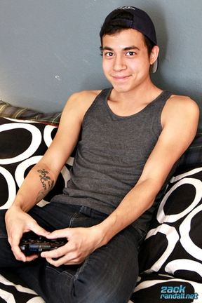 Isaac Strokes His Big Uncut One