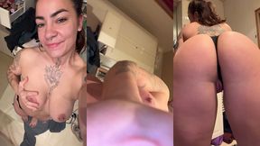 imagine toi la, avec moi dans la salle de bains... avant de me doucher, je te ...