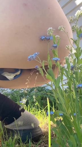 piss pussy for care flower tree   Clip 1