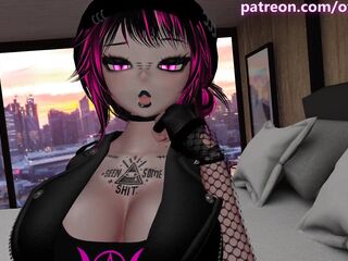 Slutty alt cutie Jess being a brat until u bang her naive - VRchat erp