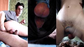 my red extended exclusive especially for my loved ones ! big boy with a big dick squirts like a woman without touching his dick with his hands, getting an anal orgasm. i m doing fisting and prolapse