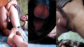 my red extended exclusive especially for my loved ones ! big boy with a big dick squirts like a woman without touching his dick with his hands, getting an anal orgasm. i m doing fisting and prolapse