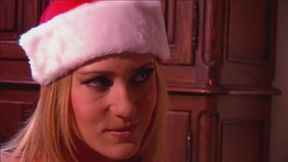 Seth Dickens was good boy during the last year and that's why his devout wish was realized by Trina Michaels in Santa's suit