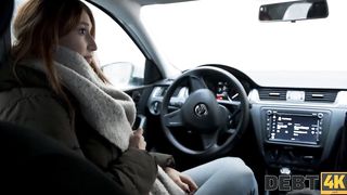 DEBT4k. Lusty debt collector give hot cash into exchange for