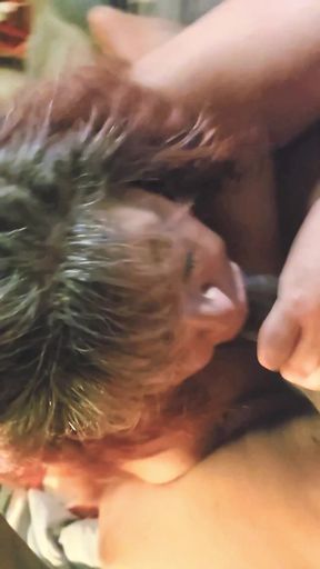 Cumming in Granny Mouth Again