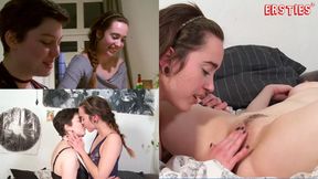 Ersties - Nach dem gemeinsamen Kochen genießen Effie und Birgit ein süßes Dessert