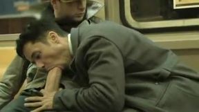 Incredible male in horny public sex, blowjob gay sex scene