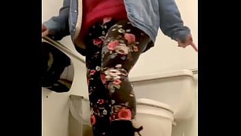 BBW Big Butt in Public Bathrooms