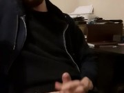 Redneck Far From Home Speaks Soft, Jerks Off, and Licks the Cum off His Hand