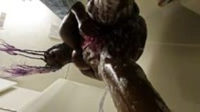 Teenie Brandon Takes Shower with Sexy Unaware Giantess 4k POV