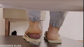 You can't stand inside my flip flops