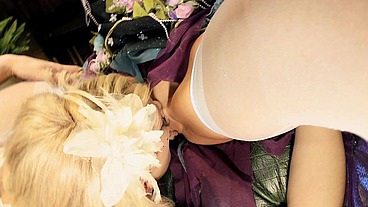 Dressed As Fairies, Louise Muirhead, Cindy Behr And Charley Attwell Fuck