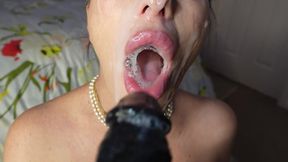 Step-mommy gets sloppy with a BBC