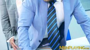 ”Classy hunk Malek Tobias assfucking drilled by hot businessmen”